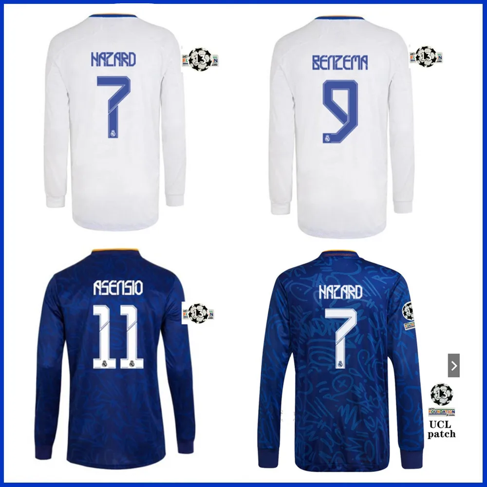 

21-22 Top Quality shirt 2022 BENZEMA MODRIC HAZARD VALVERDE MARCELO Real MadridES Jerseys JOVIC new home soccer jerseys