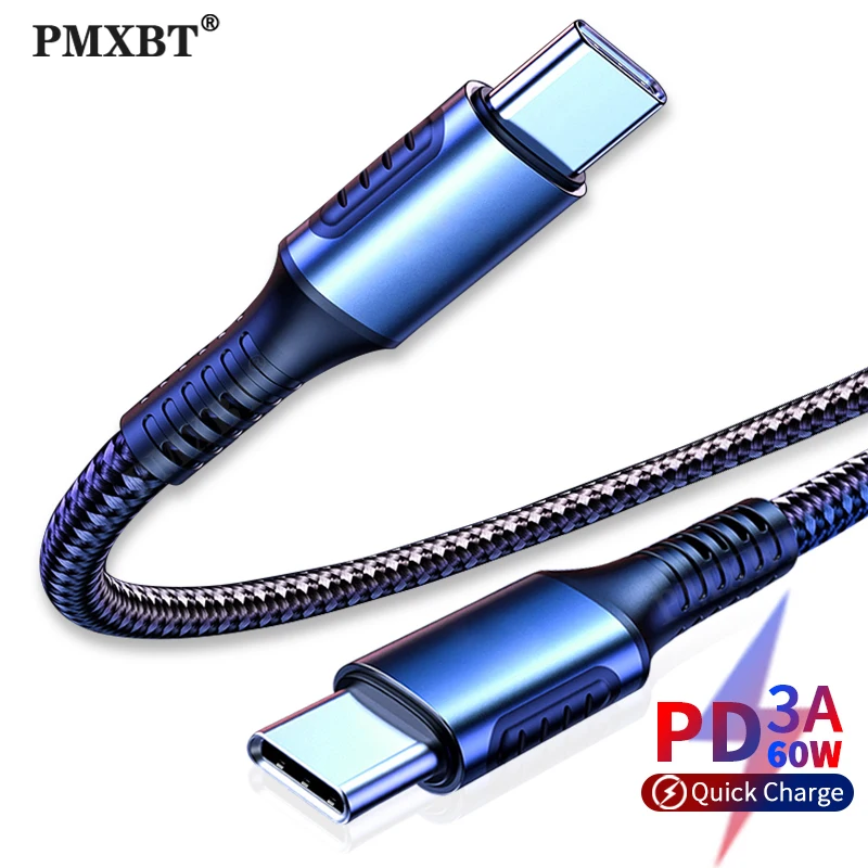 USB Type C PD кабель для Samsung S10 S9 60 Вт 3A Быстрая зарядка Type-C зарядный Дата-кабель Xiaomi Redmi