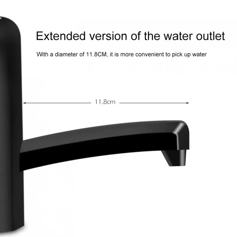 Портативный Перезаряжаемый кнопочный Электрический диспенсер водяной насос с USB