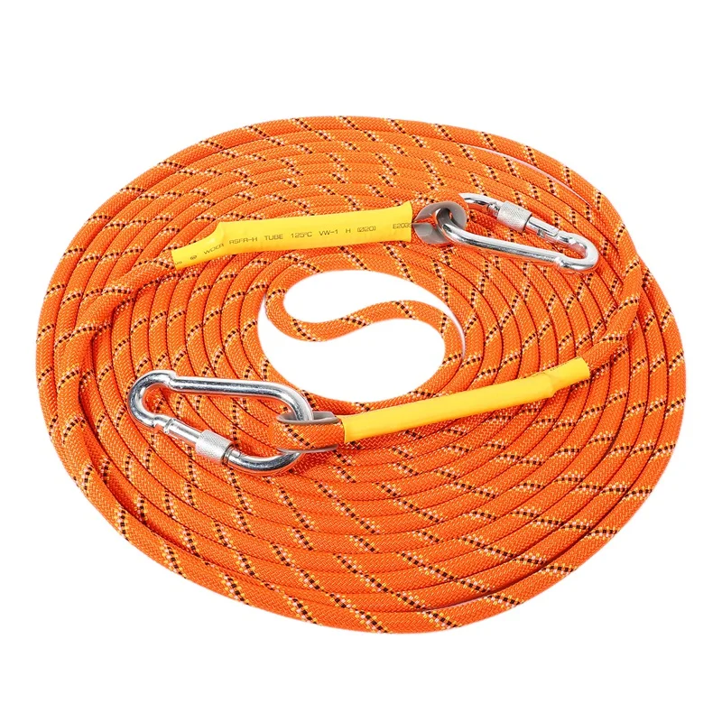 

Climbing Rope Escape Lifeline Mountaineering Outdoor Rock Climbing Aerial Work Downhill Rescue 10mm Safety Rope 32Ft