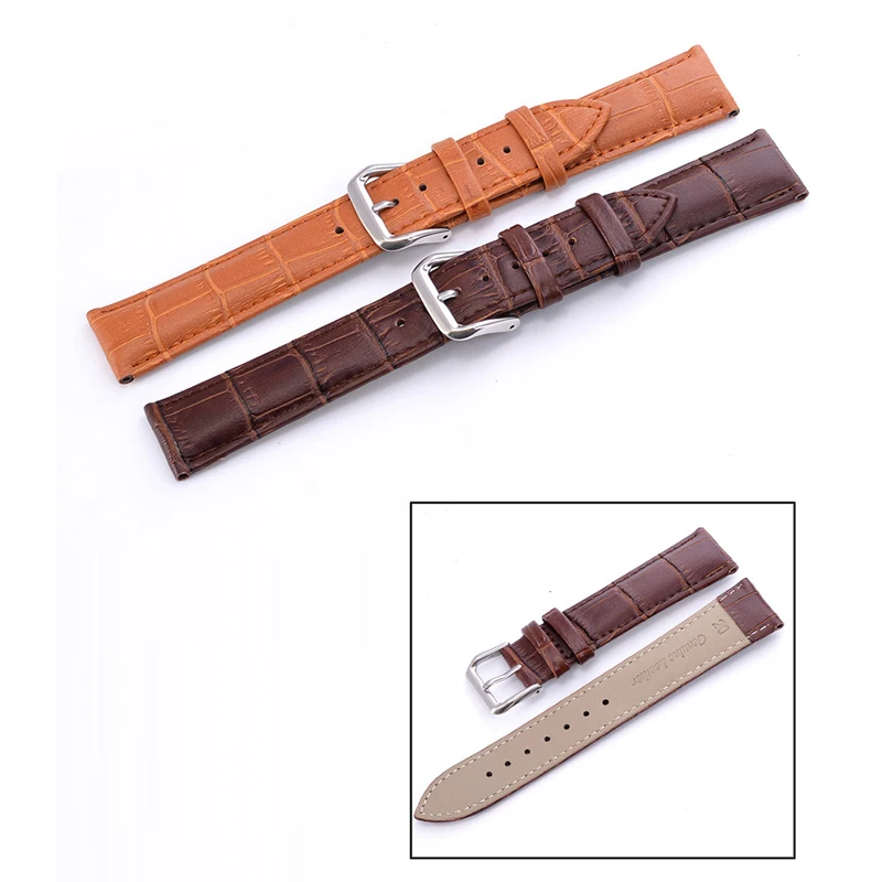 Ремешок для часов из натуральной кожи ширина 12 мм 14 16 18 20 22 | Наручные часы