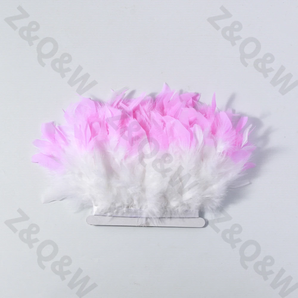Новые естественные белые перья индейки, закрашенные в розовый, 2 метра, своими руками: костюм, платье, юбка, украшение для стены в стиле "нет-ред", аксессуары.