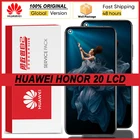 100% оригинал 6,26 ''ЖК дисплей с рамкой для Huawei Honor 20 ЖК-дисплей с сенсорным экраном дигитайзер Honor 20 YAL-L2 YAL-AL00 запасных частей