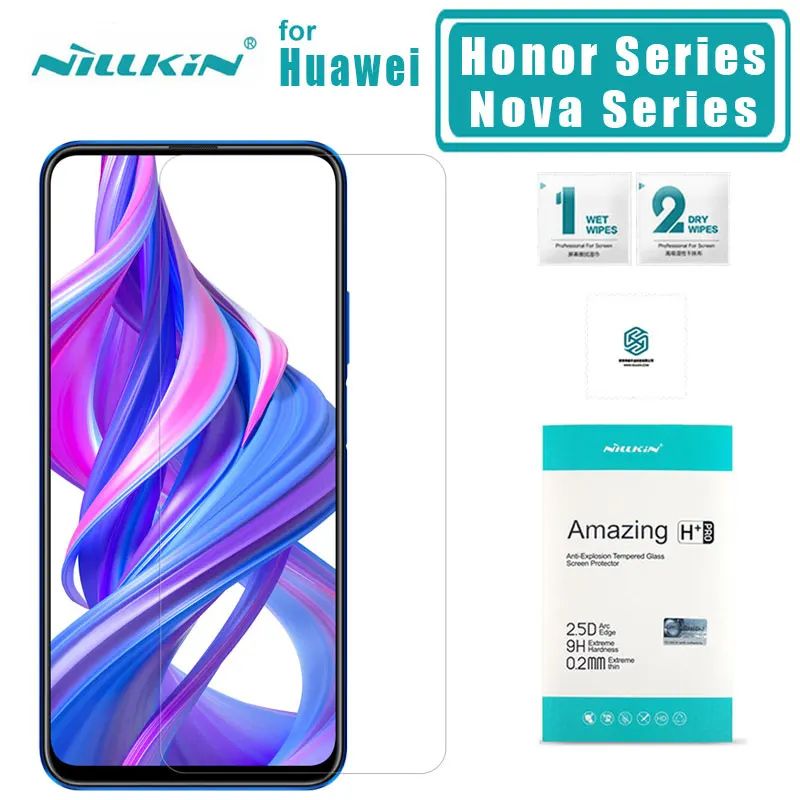 Закаленное стекло Nillkin для Huawei Honor 9X Pro 20 10 Lite 9 8 H + PRO Защитная пленка экрана Nova 5i 5 4