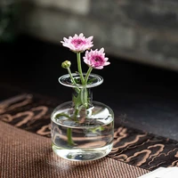creative home decor geometric shape big belly transparent glass vase flower vases for flower bottle bar restaurant decoration