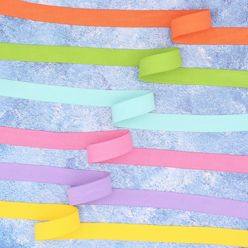 

Meetee 20M 20mm Colorful Rubber Bands Trousers Stretching Belt Webbing Tape DIY Garment Elastic Band Sewing Spring Ribbon KY510