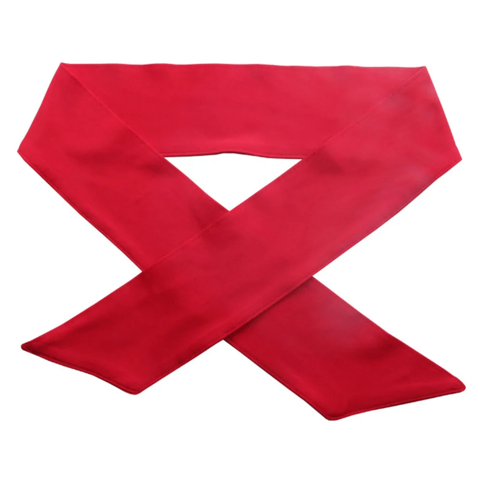 

2pcs Head Tie Sports Headband Sweatbands Head Wrap for Running Working Out Tennis Karate Athletics Pirate Costumes (Red)