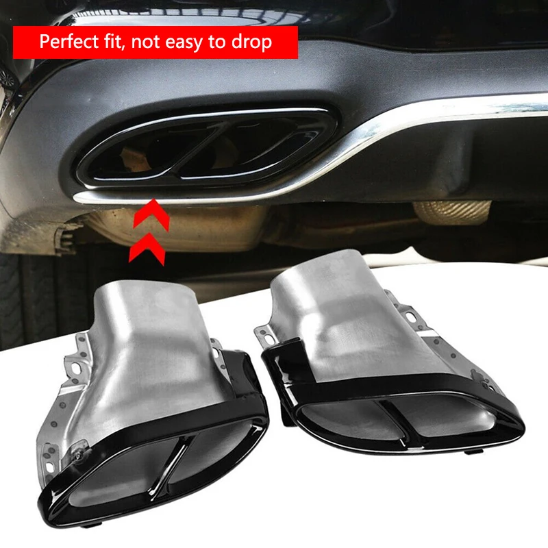 

Exhaust Pipe Tail Throat Exhaust Pipe Tip Muffler Tail Throat Stainless Steel Exhaust Pipe Tip for Mercedes Benz W212