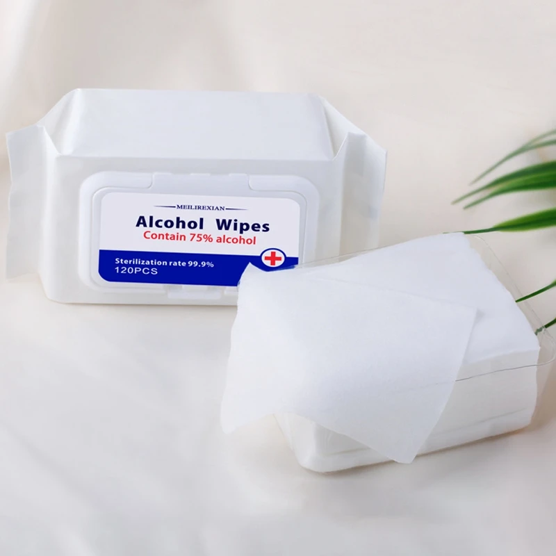 

120PCS Portable Disinfection Antiseptic Pads Alcohol Swabs Wet Wipes Skin Cleaning Care First Aid Cleaning Tissue