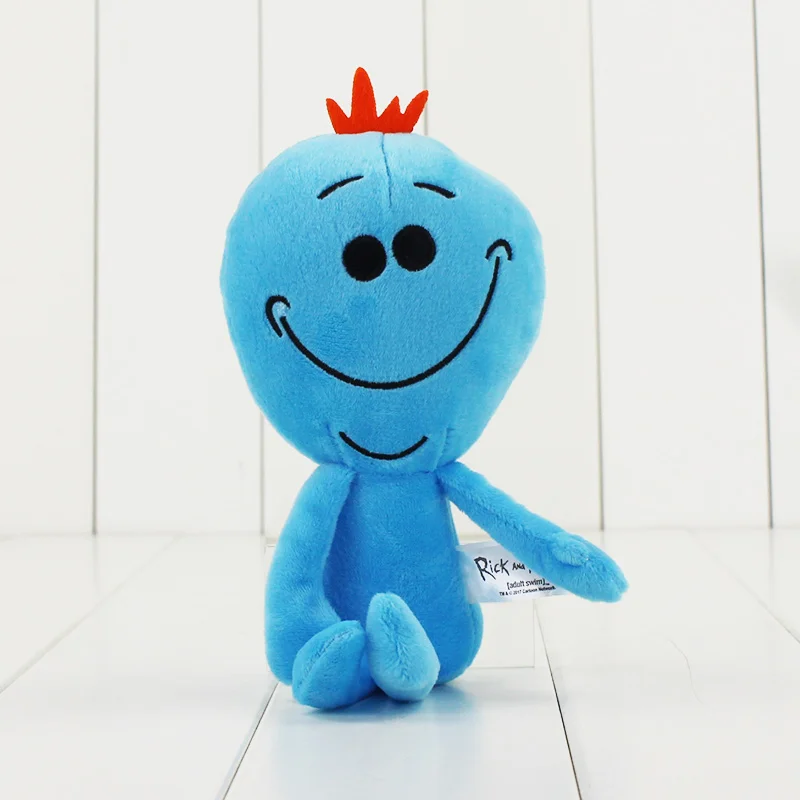 Smile Q версия Рик и Морти плюшевые игрушки г-н Meeseeks Рик Санчес Мягкая кукла подарок на день рождения - Цвет: Smile