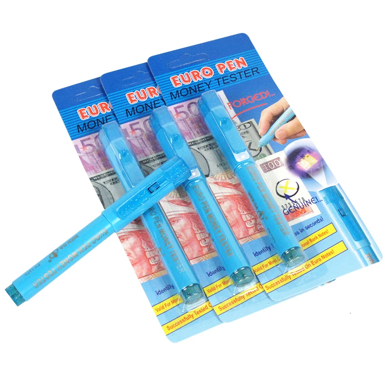 Ручка-детектор 2 в 1 с УФ светильник ручка-тестер контрафактной банкноты