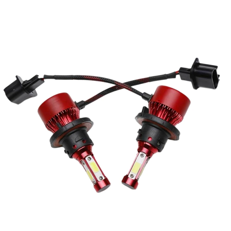 H13 9008 2200W 330000LM 4 сторонний светодиодный фар комплект Hi/короче спереди и длиннее