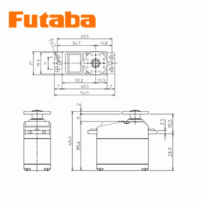 Оригинальный Futaba BLS177SV высоковольтный большой крутящий момент цифровой