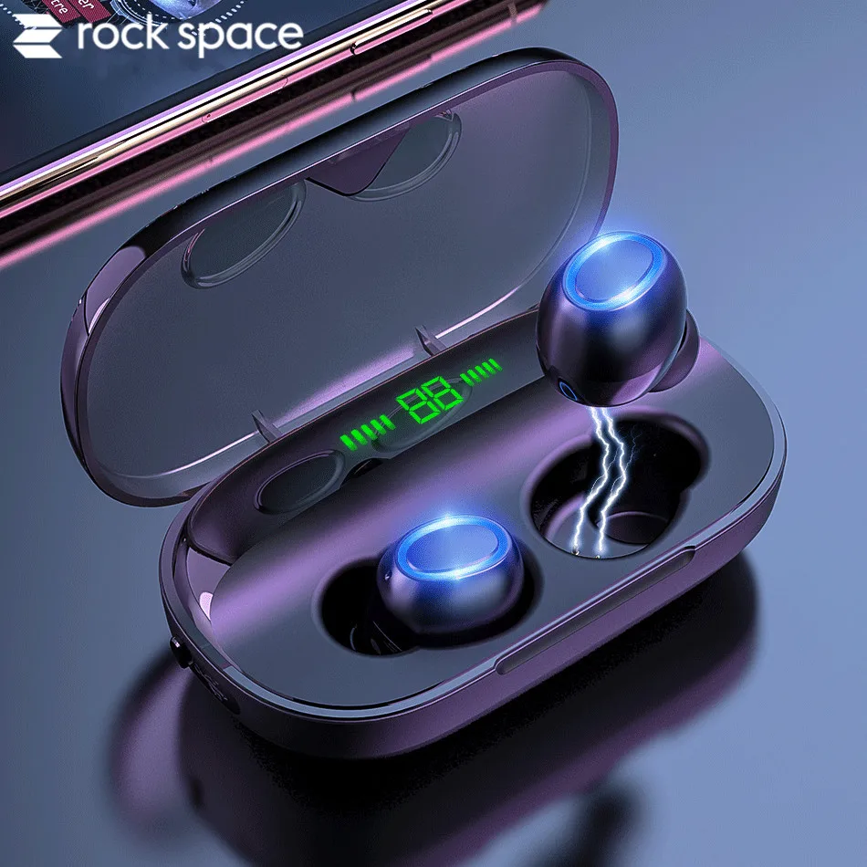 Беспроводные наушники Rock space Bluetooth 5 0 Наушники Hi Fi стерео с микрофоном Спортивная