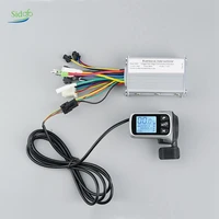 250w 350w 500w 24v 36v 48v dual mode brushless motor controller with lcd for electric bicycle tricycle ebike e scooter parts