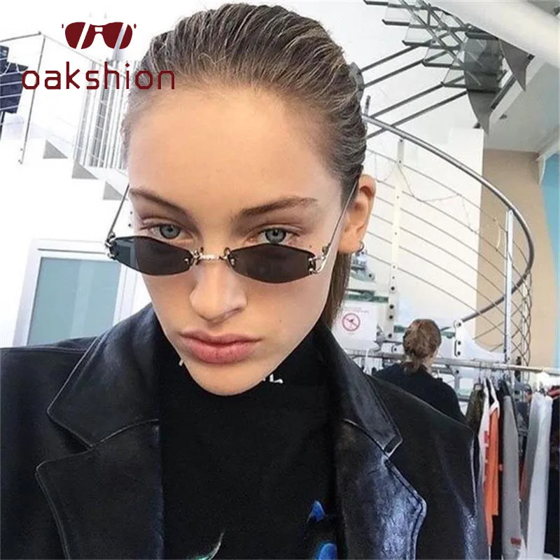 Солнцезащитные очки oakshion без оправы 90 для женщин и мужчин 2019 прозрачные красные