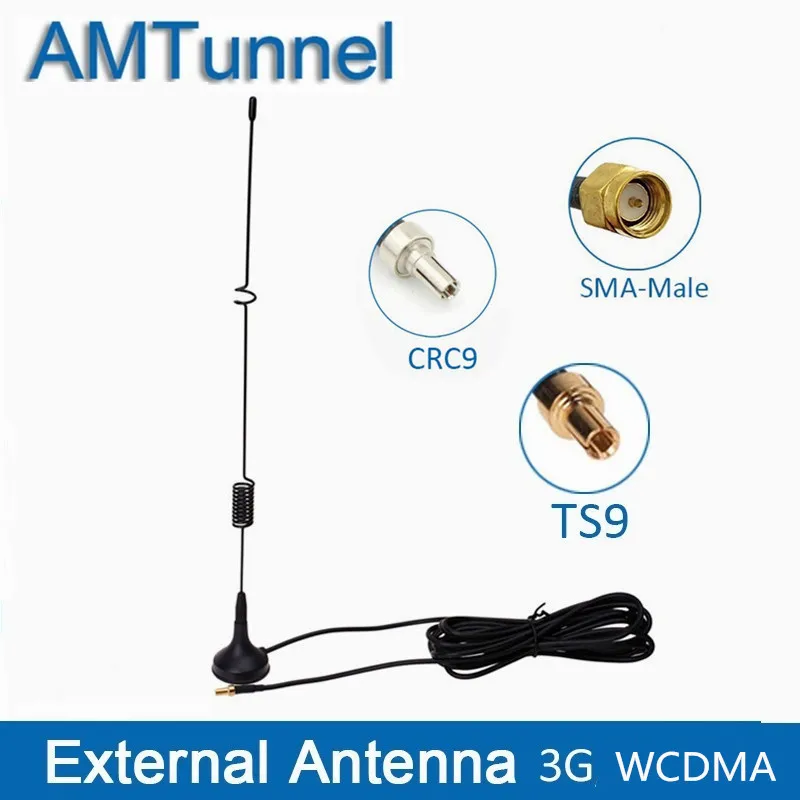 3G антенна TS9 7dBi модем SMA присоска CRC9 male 3 м кабель магнитное основание для Huawei ZTE