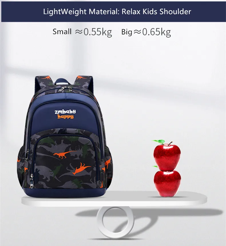 OKKID primary school bags for boys elementary student dinosaur backpack boy gift girls cute book bag kids schoolbag dropshipping | Багаж и