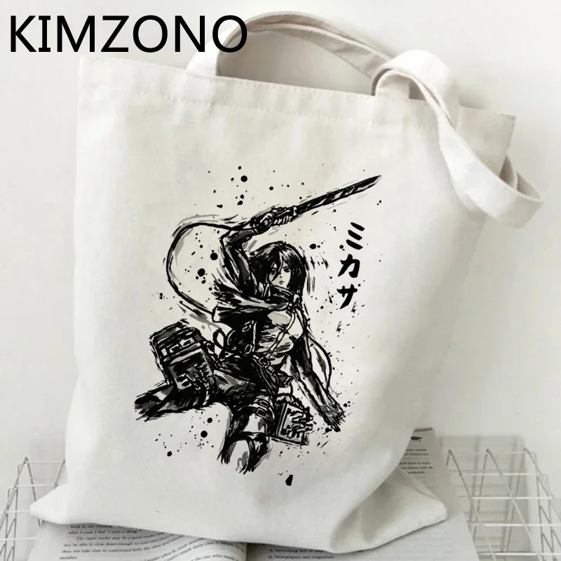 

Attack on Titan shopping bag recycle bag shopping bolsas de tela handbag bag cloth reciclaje net tote sac toile
