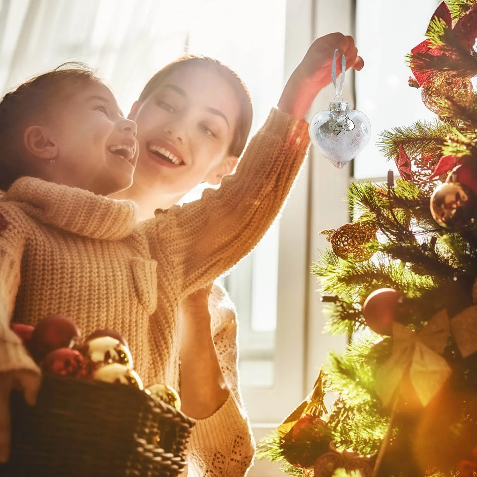 В форме сердца с перьями-кусок моего в окунании памятное украшение из