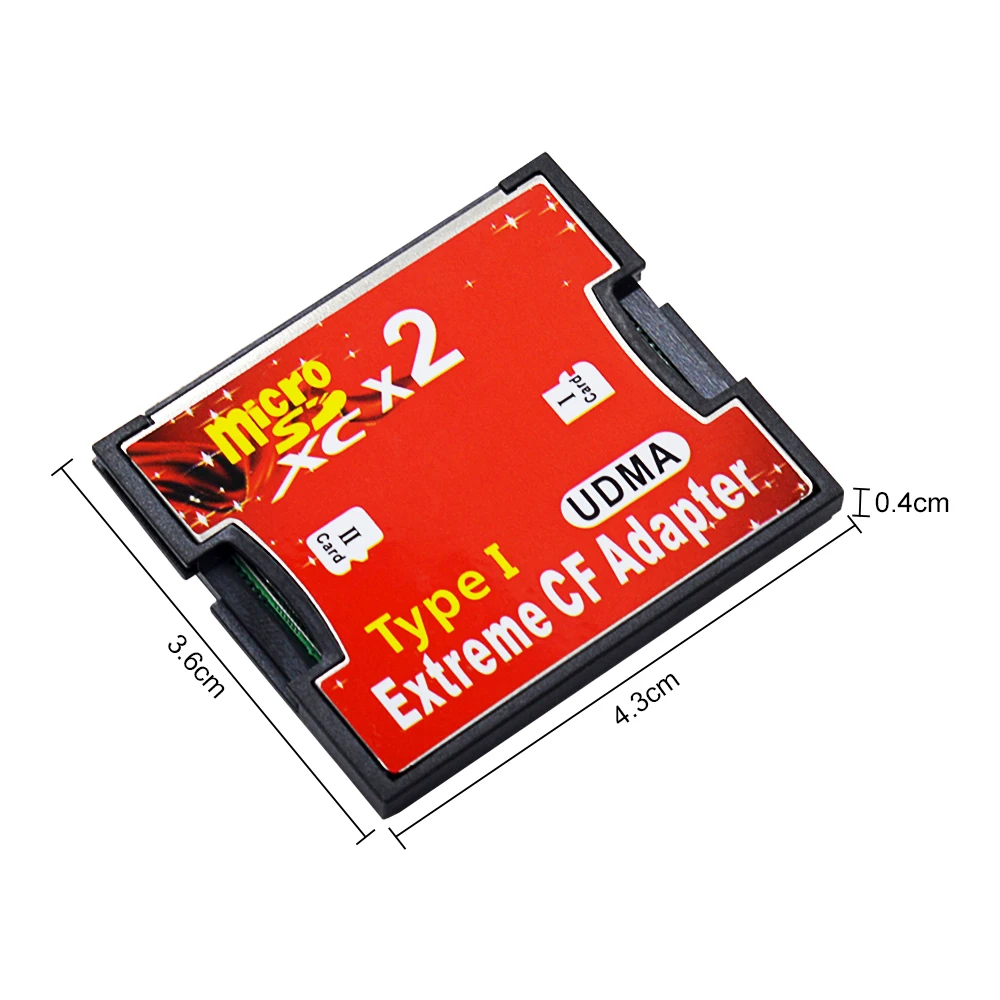 Адаптер для карт памяти Micro SD/TF/CF адаптер с двумя слотами SD/SDHC/MicroSDXC на компактный