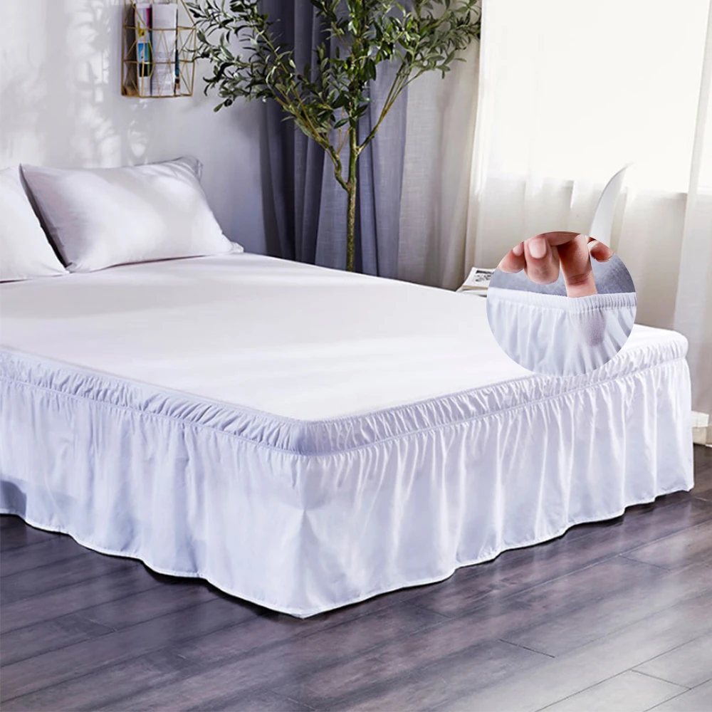 

Arrival Bed Skirt Elastic Bedsheet Bed Cover Hotel Bed Cover Without Surface Couvre Lit Home Bed Protector Bedding Bed Skirt