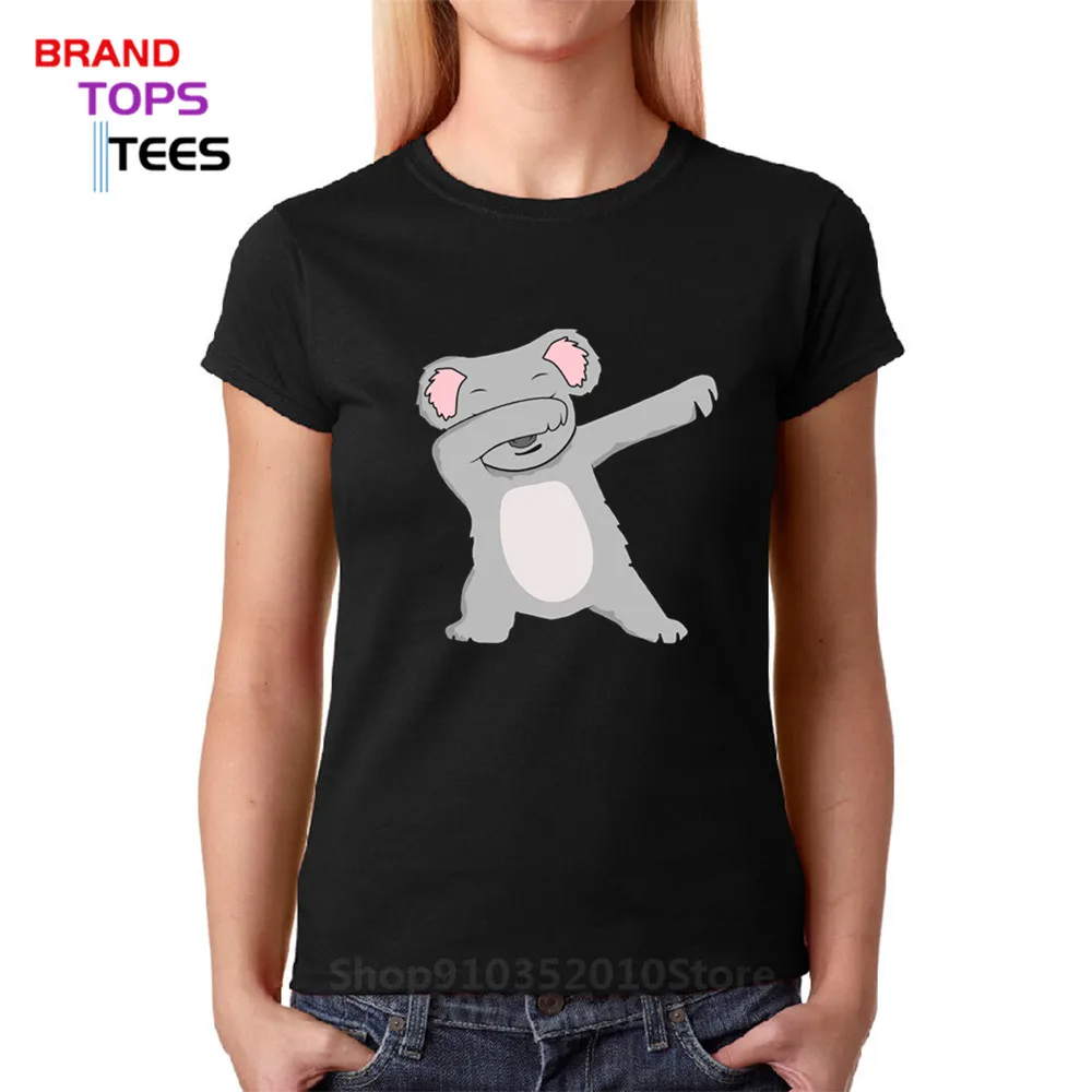 Kawaii Koala Dab футболка забавная с коалой для женщин Милая принтом животных Cute