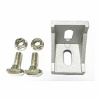 Шестигранные фланцевые гайки M5 M6 M8 из нержавеющей стали, Т-образный винт-гвоздик, болт т-образного типа, крепежные гайки для алюминиевого сплава 2020 3030 40