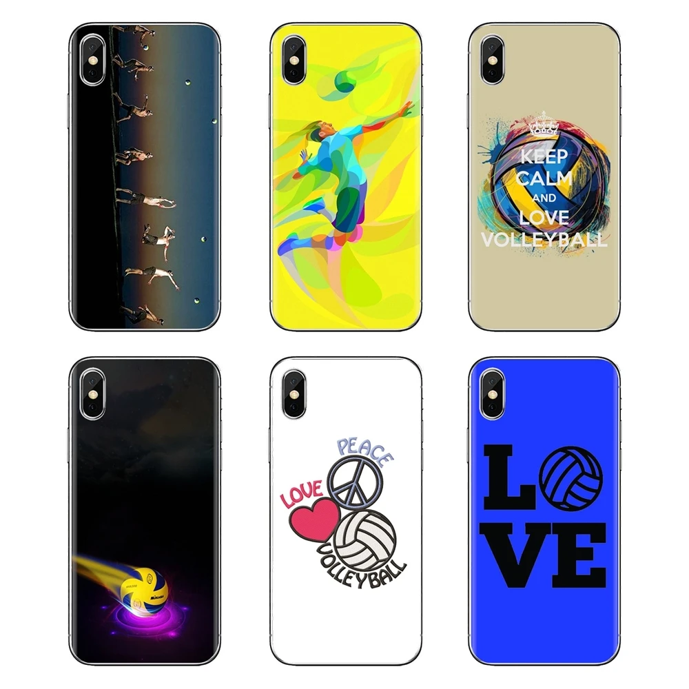 Girls Sports Peace Love Volleyball Phone Covers For Xiaomi Mi3 Samsung A10 A30 A40 A50 A60 A70 Galaxy S2 Note 2 Grand Core Prime |