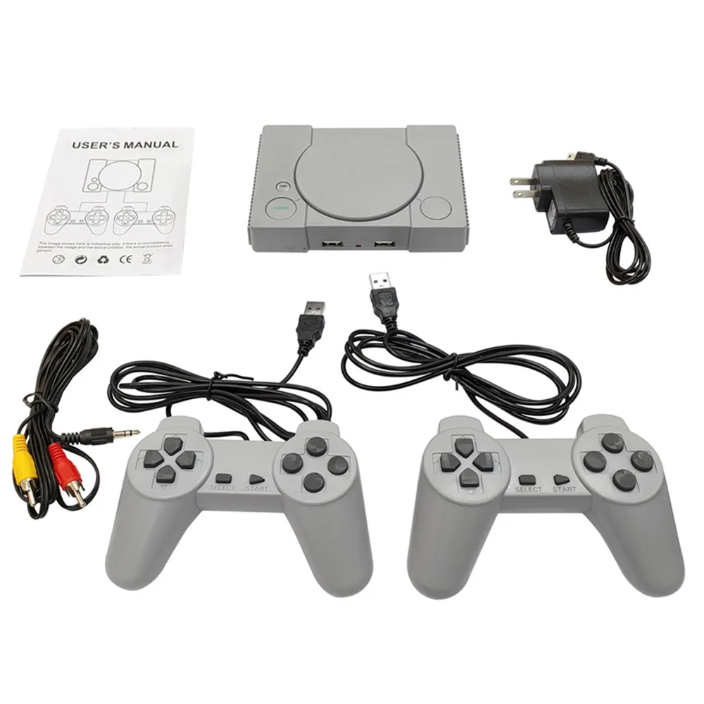 Мини игровая консоль Встроенный 8 бит PS1 дома 620 развлекательных игр ретро двойная битва ТВ игровой консоли