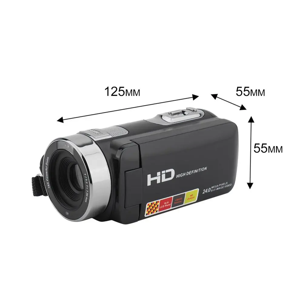 

270 Dngree Rotation 3.0inch LCD 24MP 16X Digital Zoom Infrared Night 1080P Digital Video Camera Camcorder UK Plug