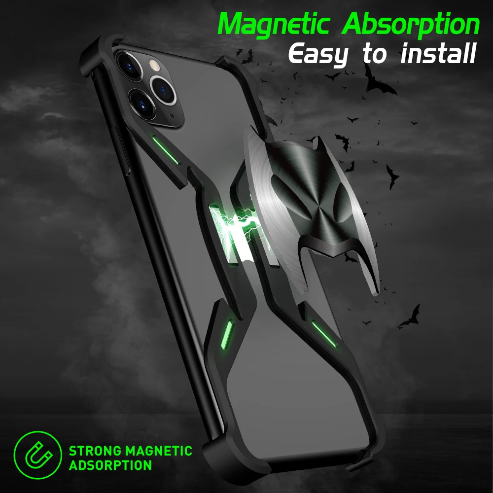 Магнитный чехол для iphone11 11 pro max X XS XR 7 8 plus p защитный крутой металлический