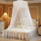 Сетка от комаров Elgant, для двухспальной кровати, из полиэстера, для дома, спальни, для взрослых