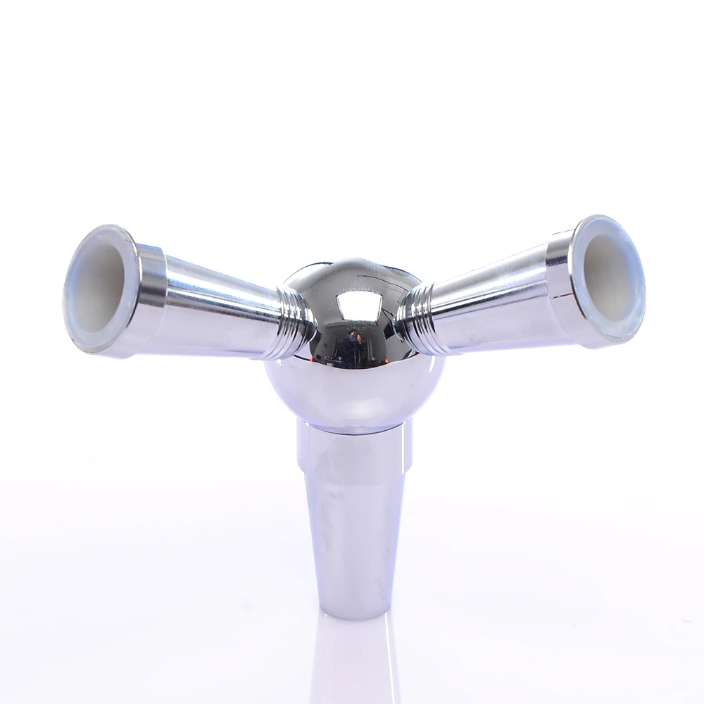 Трубка для кальяна шланг адаптер из алюминиевого сплава два в одном|Трубки и