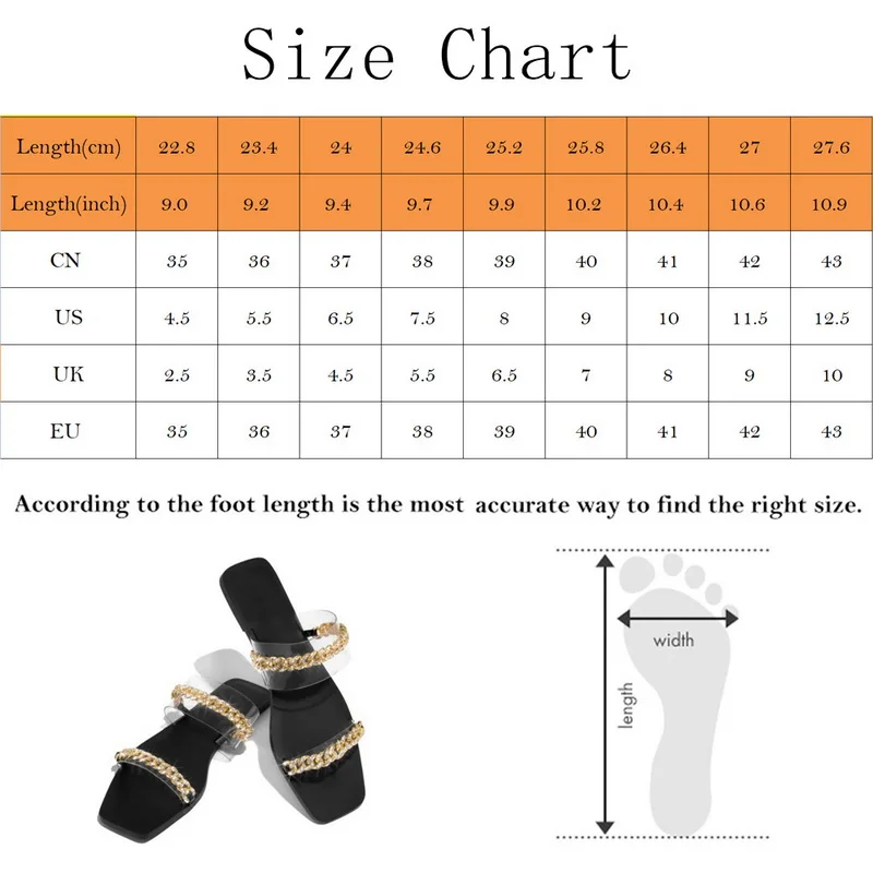 

Women Sandals Fashion Sexy Roman Rhinestone Transparent Chain Flat-bottomed Open Toe Outdoor Large Size Women's Slippers 2021