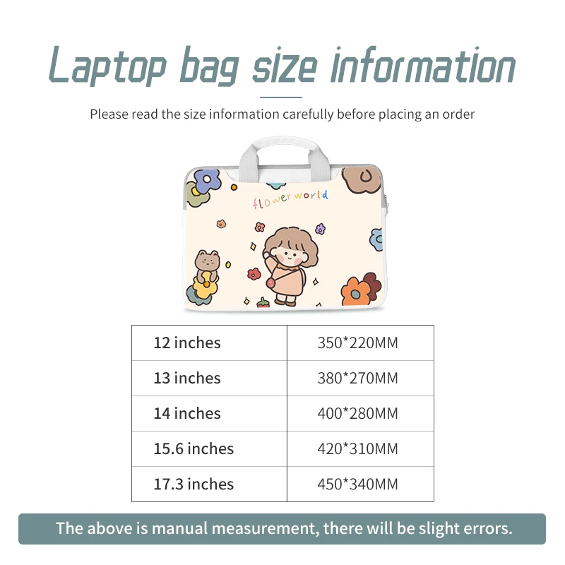 diy cartoon laptop bag computer case pu laptop shoulder hand bag waterproof 13 3 14 15 6 17 3 inch for macbookhplenovo acer free global shipping