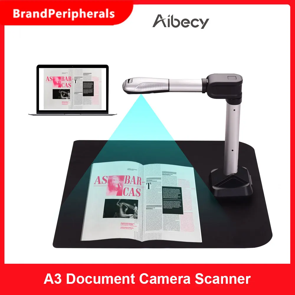Aibecy USB сканер для документов Размер A3 HD 16 мегапикселей высокоскоростной с