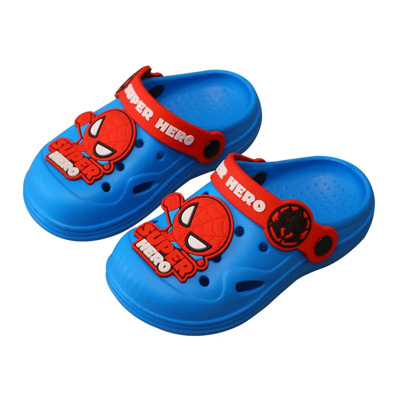 

Disney boys Cartoons Spiderman slippers Summer indoor non-slip cartoon kids home flip-flops beach sandals
