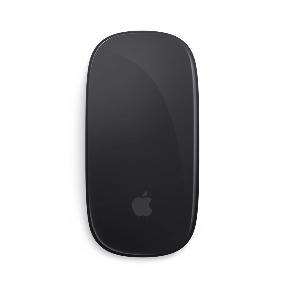 Беспроводная мышь Apple Magic mouse 2 для Mac Book Macbook Air Mac Pro, эргономичный дизайн, сенсорная перезаряжаемая Bluetooth мышь - Цвет: Черный
