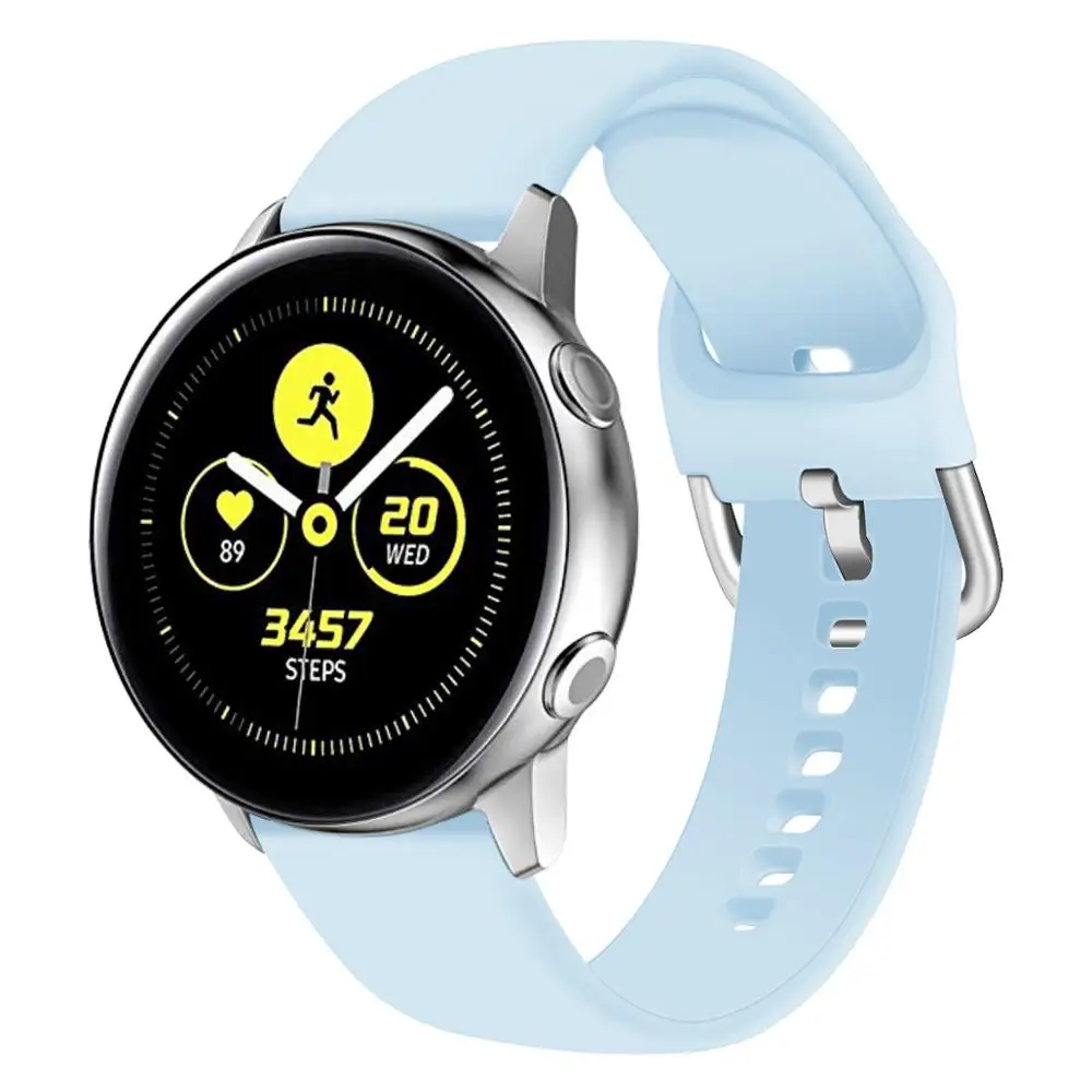 Силиконовый ремешок pulseira для samsung galaxy watch 46 мм gear s3 S2 huawei watch gt 20/22 мм galaxy watch active Ремешки для наручных часов