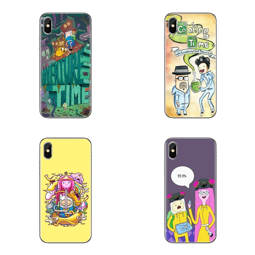 Чехлы для samsung Galaxy S2 S3 S4 S5 MINI S6 S7 edge S8 S9 Plus Note 2 3 4 5 8 Coque Fundas Adventure Time break Bad cooking |
