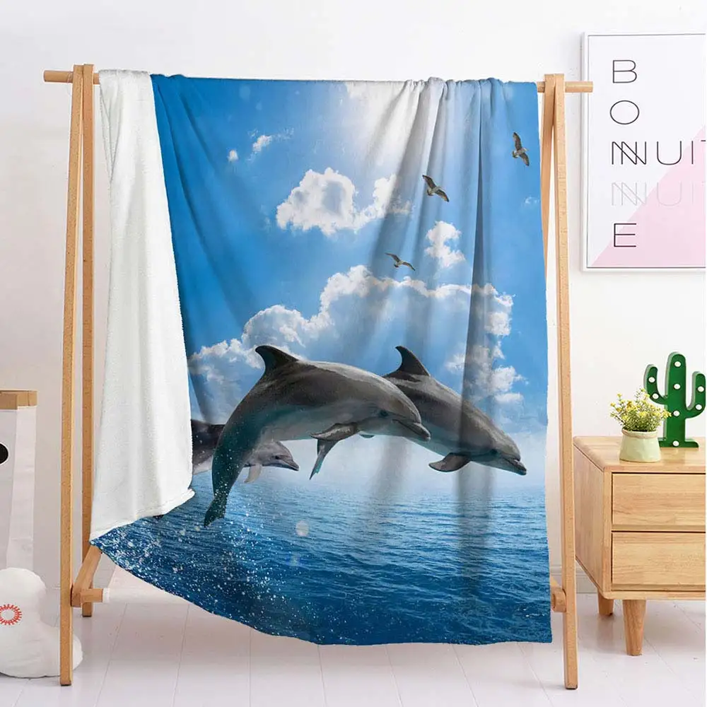 Кит мексиканский розовый роскошный животное перекрестное тканевое одеяло для