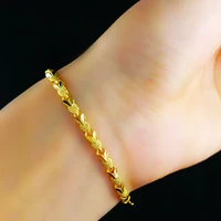 thin womens bracelets wheat link gold color bracelet jewelry for women