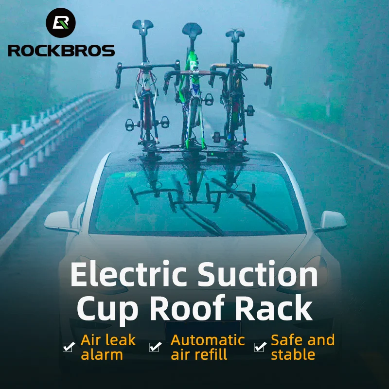 

Велосипедная стойка ROCKBROS, электрическая на присоске, быстрая установка, Оповещение об опасности