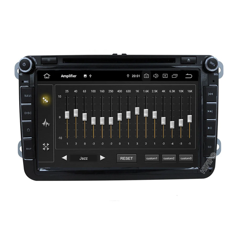 Автомобильный DVD-плеер DSP 2 din 8 дюймов Восьмиядерный Android 10 GPS для VW Passat CC Polo GOLF 5 6 Touran