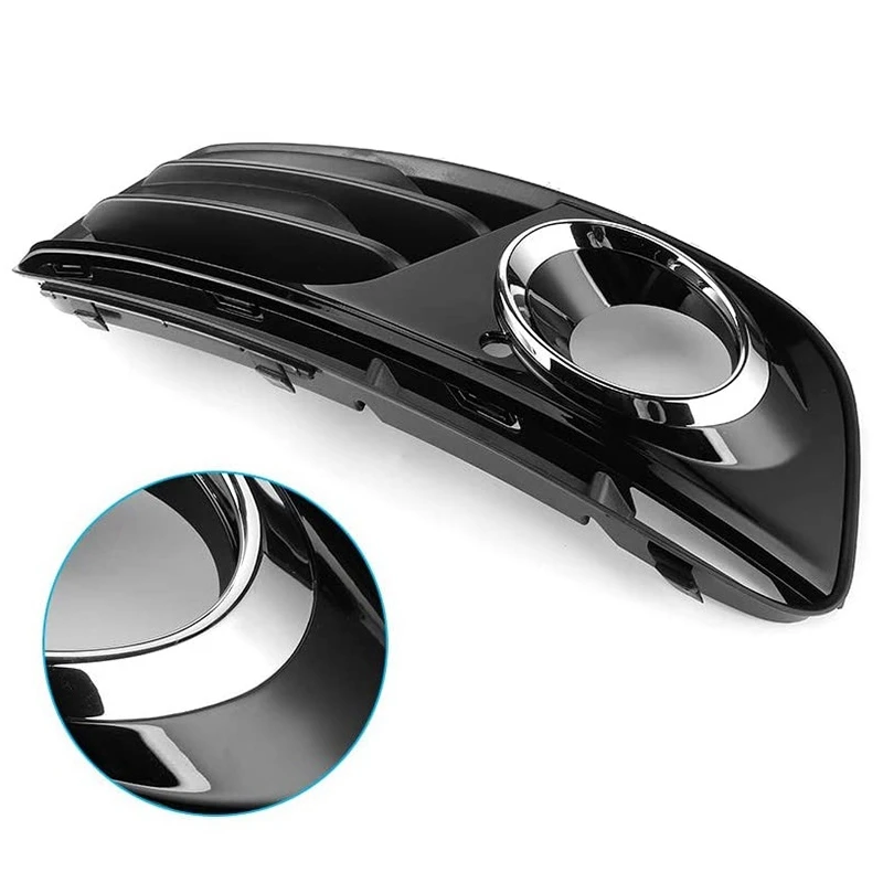 

Car Lamp Cover Grille Right Side Fog Light Grille Car Accessory Replacement for Q5 2013-2016 8R0807682J
