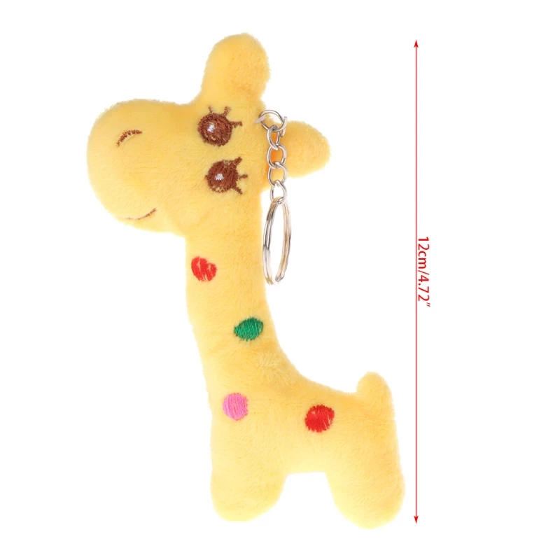 

New Plush Toys Simulation Giraffe Doll Stuffed Cute Kids Gift 12cm Pendant Decor