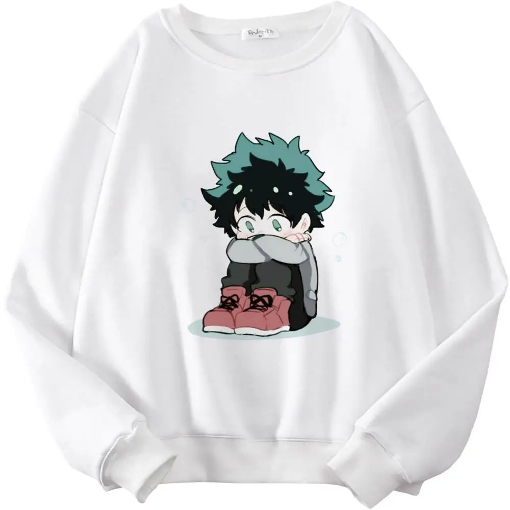 

My Hero Academia Streetwear Sweatshirt Casual Print Ladies Gothic Punk Hoody Harajuku Casual Simple Popular Tops Academy-438
