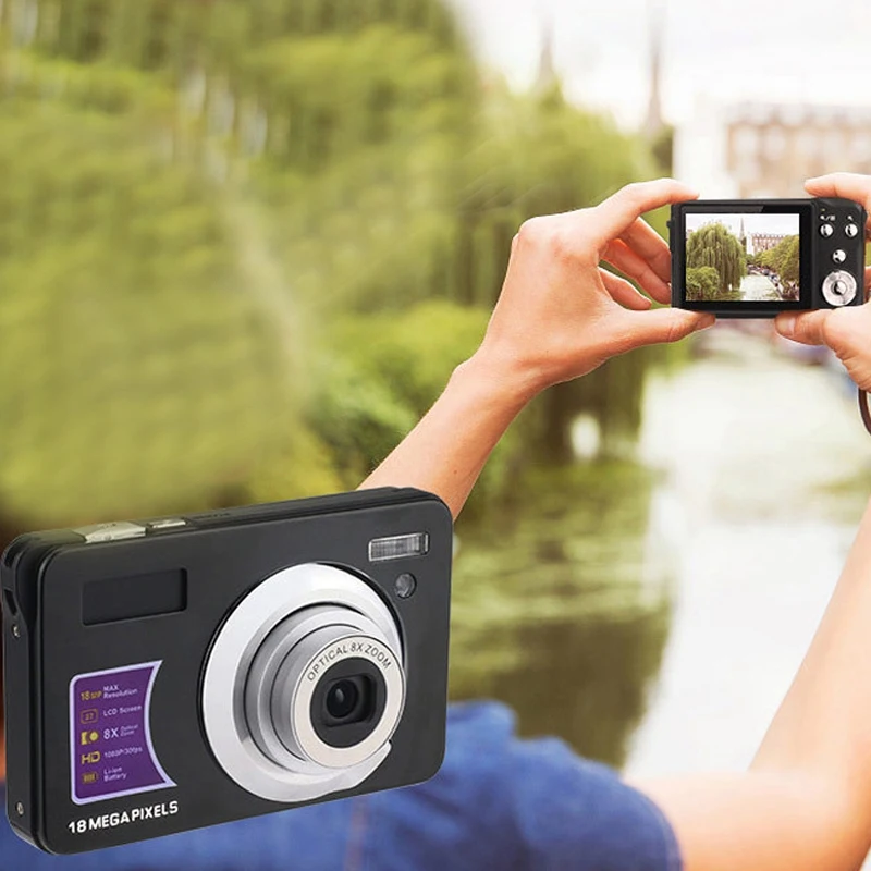 Ультратонкая цифровая камера 18 миллионов пикселей HD Цифровая 720P для домашнего