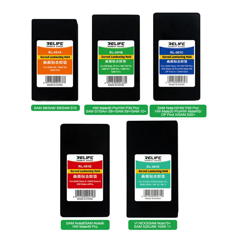 

RELIFE RL-061 универсальное позиционирование, точное соответствие, изогнутый экран, ламинированная резиновая форма для HUAWEI, Samsung, OP, MI, коврик для ...